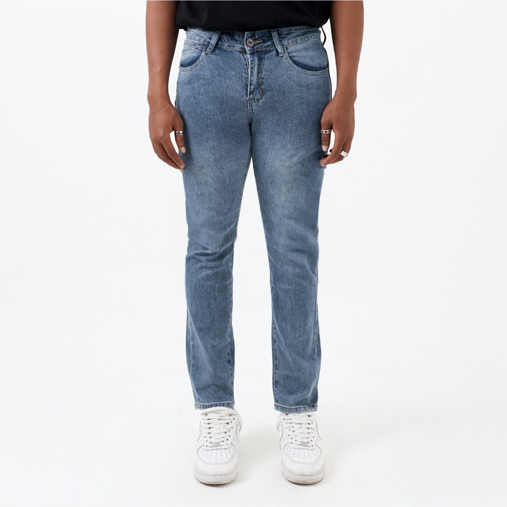 CELCIUS Celana Denim Panjang Slim Fit I31000431C Biru