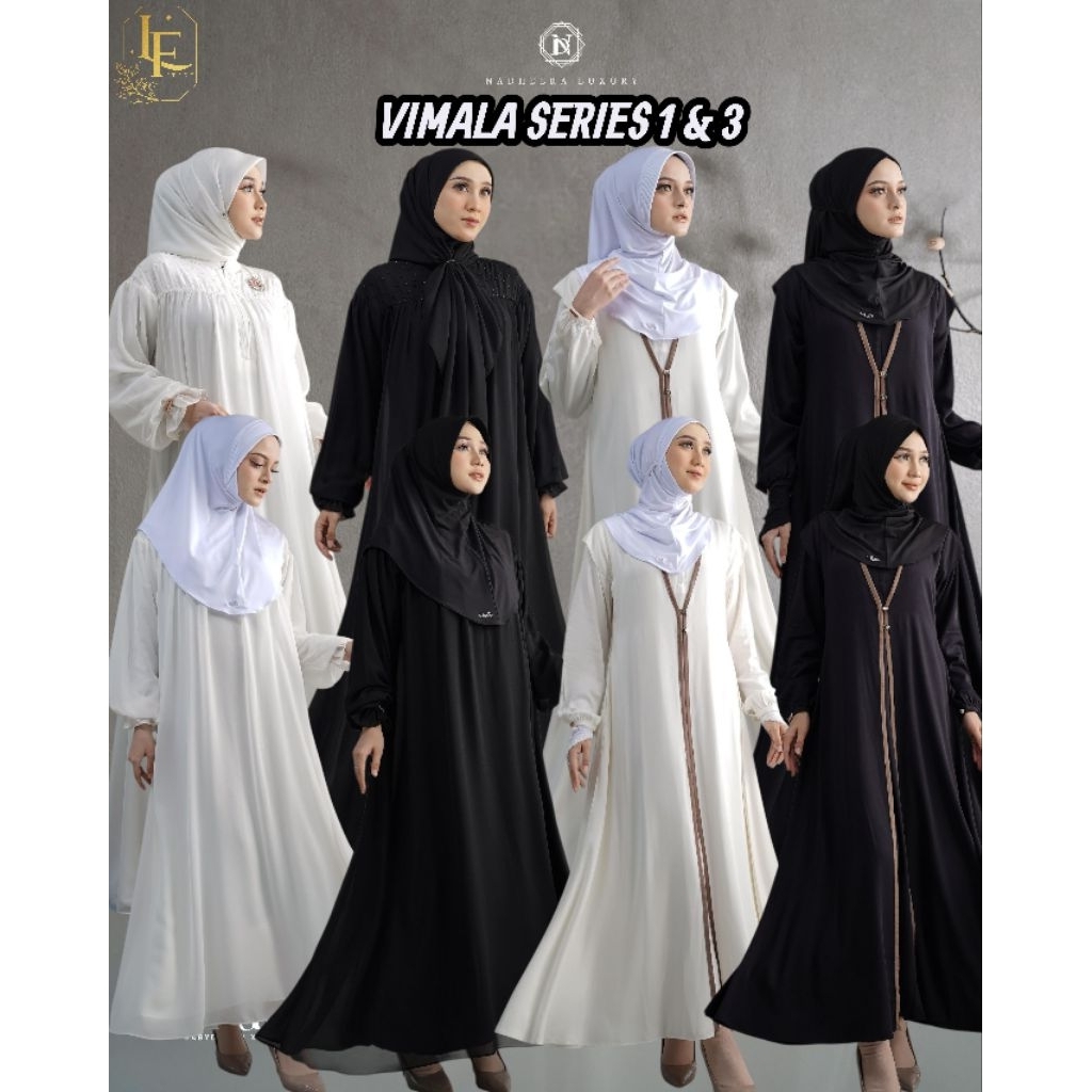 (BISA COD)  VIMALA SERIES MIDI &  DRESS BY NADHEERA LUXURY | SERIES UMROH// DRESS UMROH// DRESS BASI