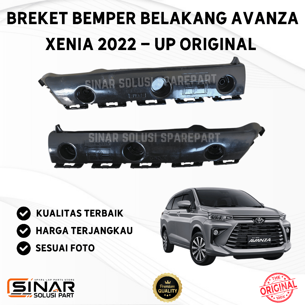 Breket Bemper Belakang atau Dudukan Bemper Belakang Avanza Xenia 2022-UP Original