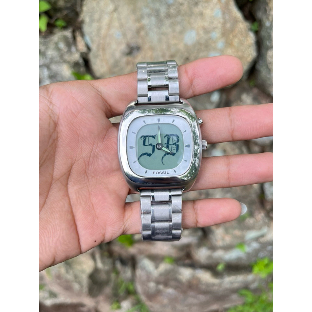 Vintage FO SIL BIG TIC watch, jam FO SIL BIGTIC flame, Not N* ke triax, not jam oakley