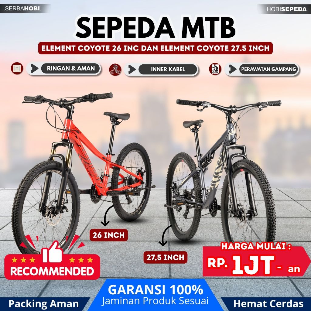 Sepeda MTB ELEMENT COYOTE 26 & 27.5 INCH/Best Seller/Limited