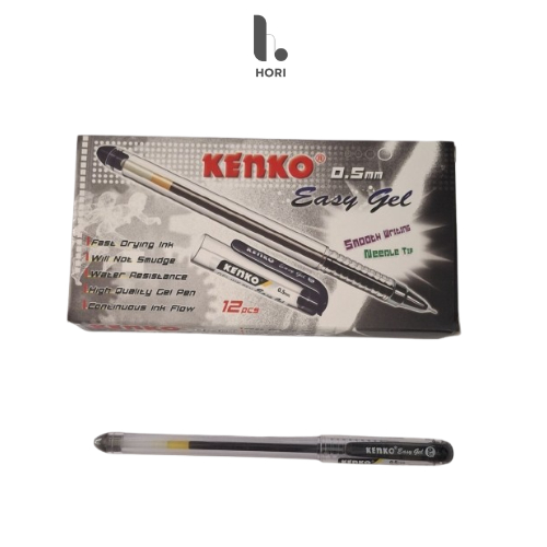 1 Kotak Pulpen Kenko easy gel 0,5mm
