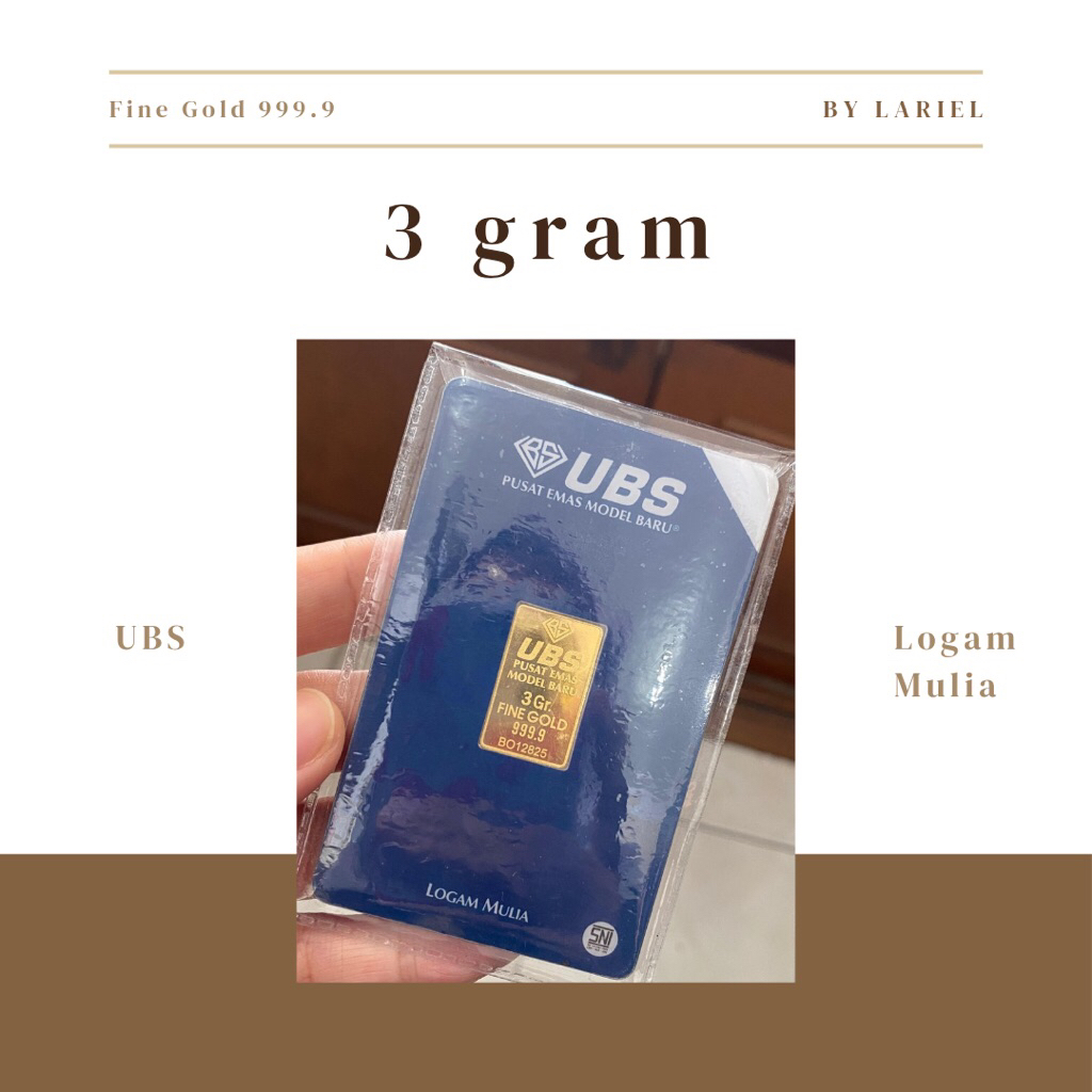 Emas UBS Logam Mulia - 3 gram