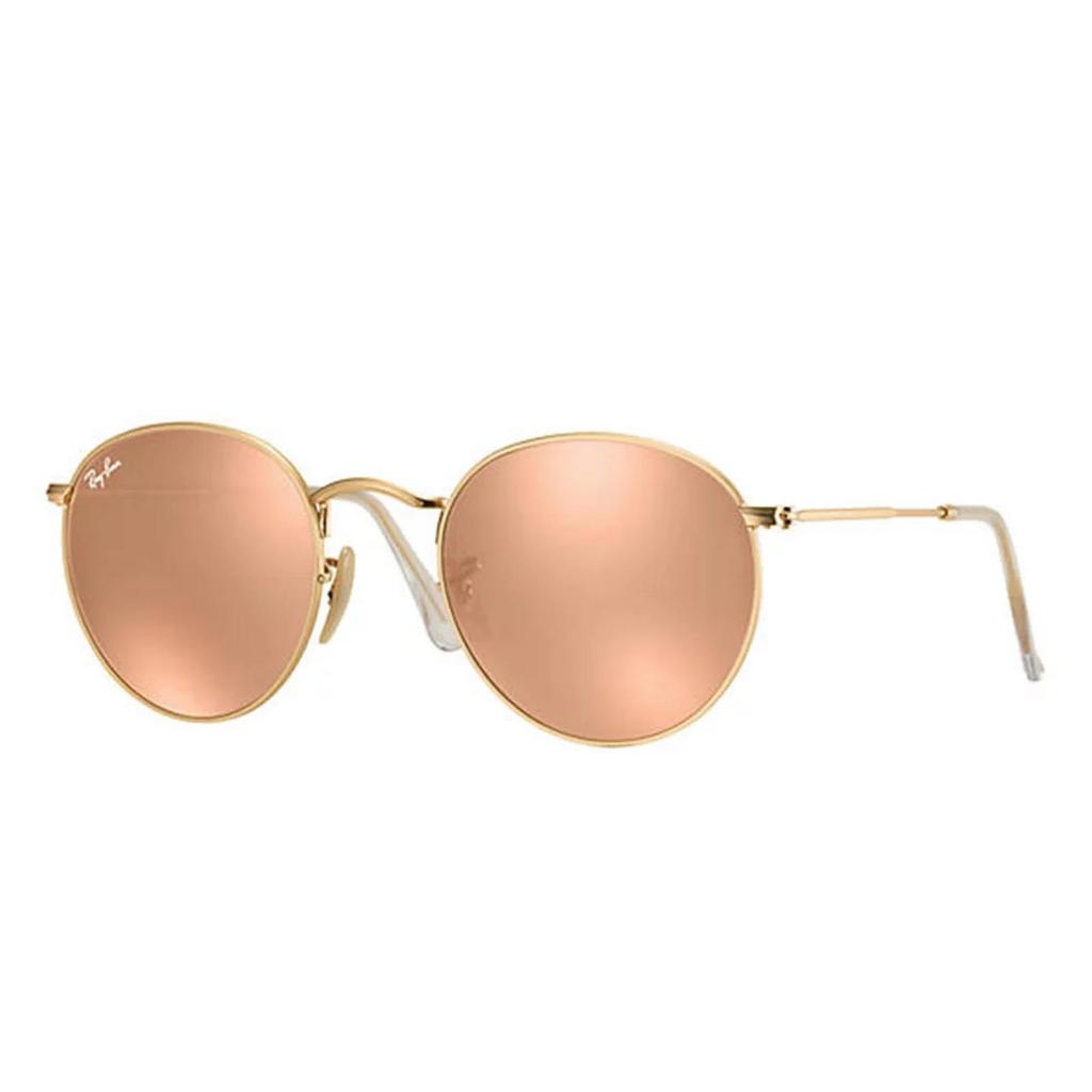 Ray-Ban Sunglass Round RB 3447 112/Z2 50 Matte Gold w/ Copper Mirror
