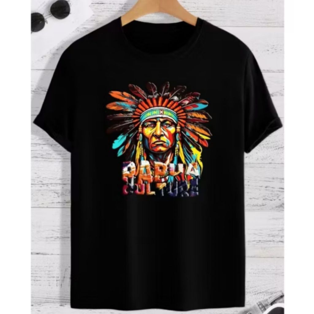 Kaos T-shirt - Papua Culture - Kaos Distro unisex