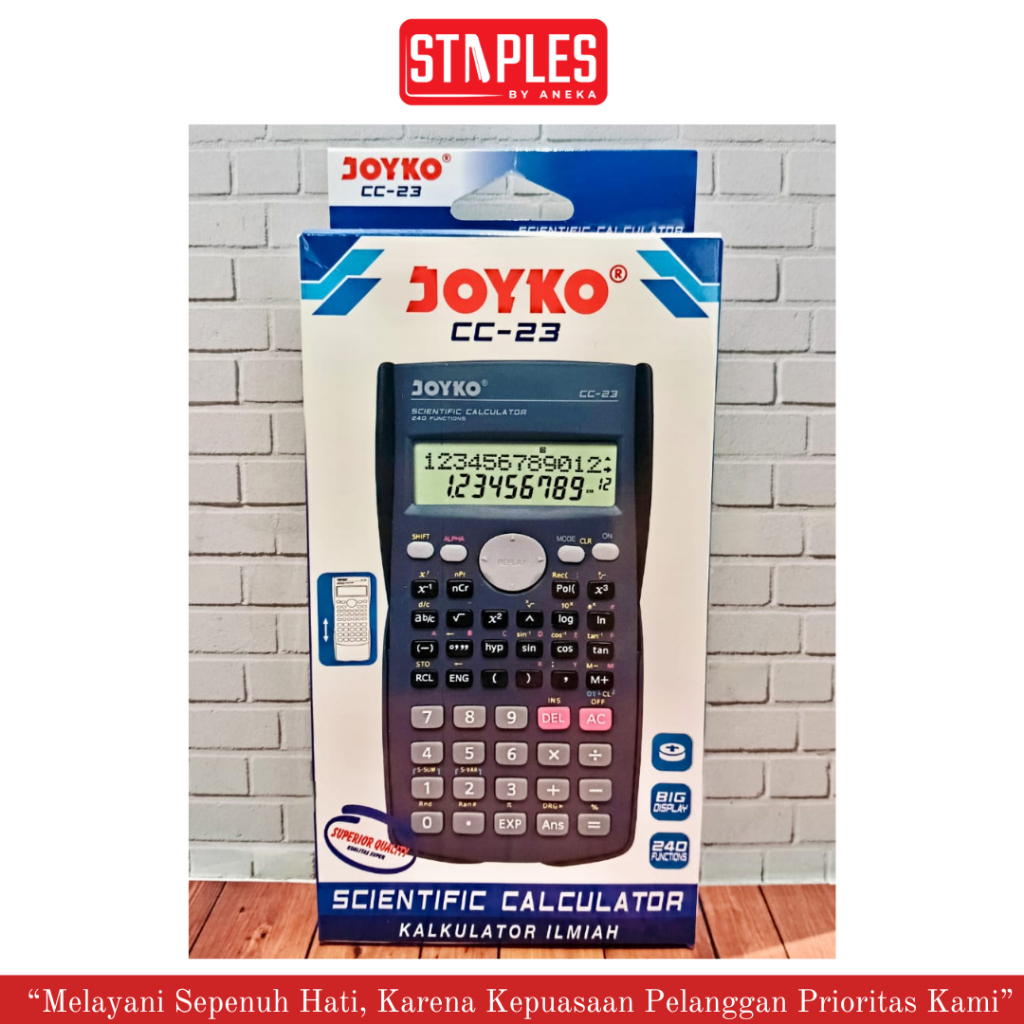 Kalkulator Calculator Scientific Joyko CC-23 [ Original ] / Kalculator Rumus Program Scientific Func