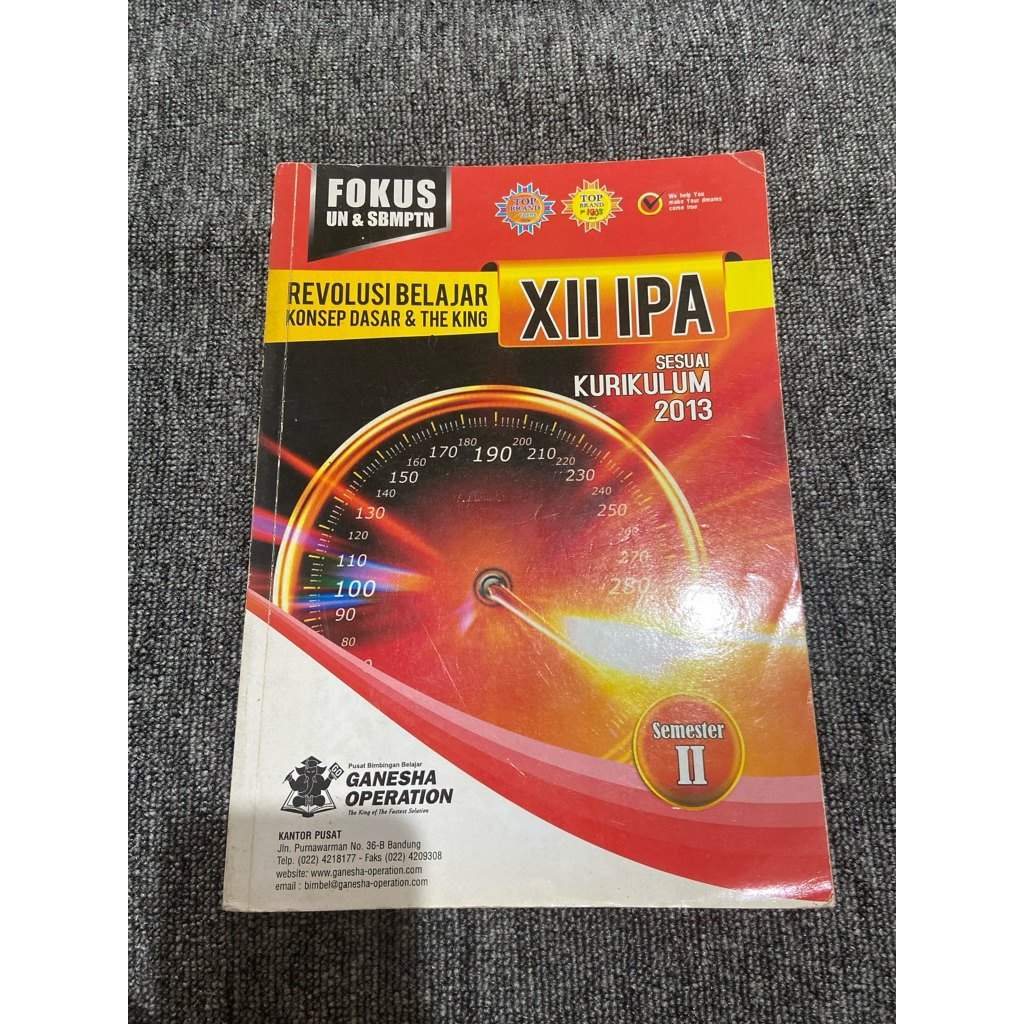 Revolusi belajar konsep dasar & the king xii ipa semester 2 Ganesha operation