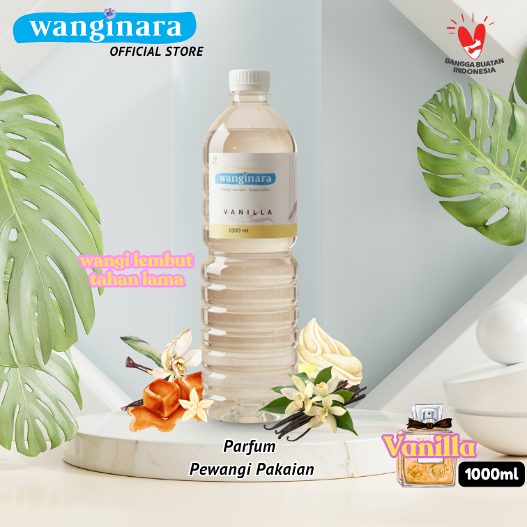 Parfum Laundry Pewangi Pakaian VANILLA 1L, Wangi Lebih Tahan Lama