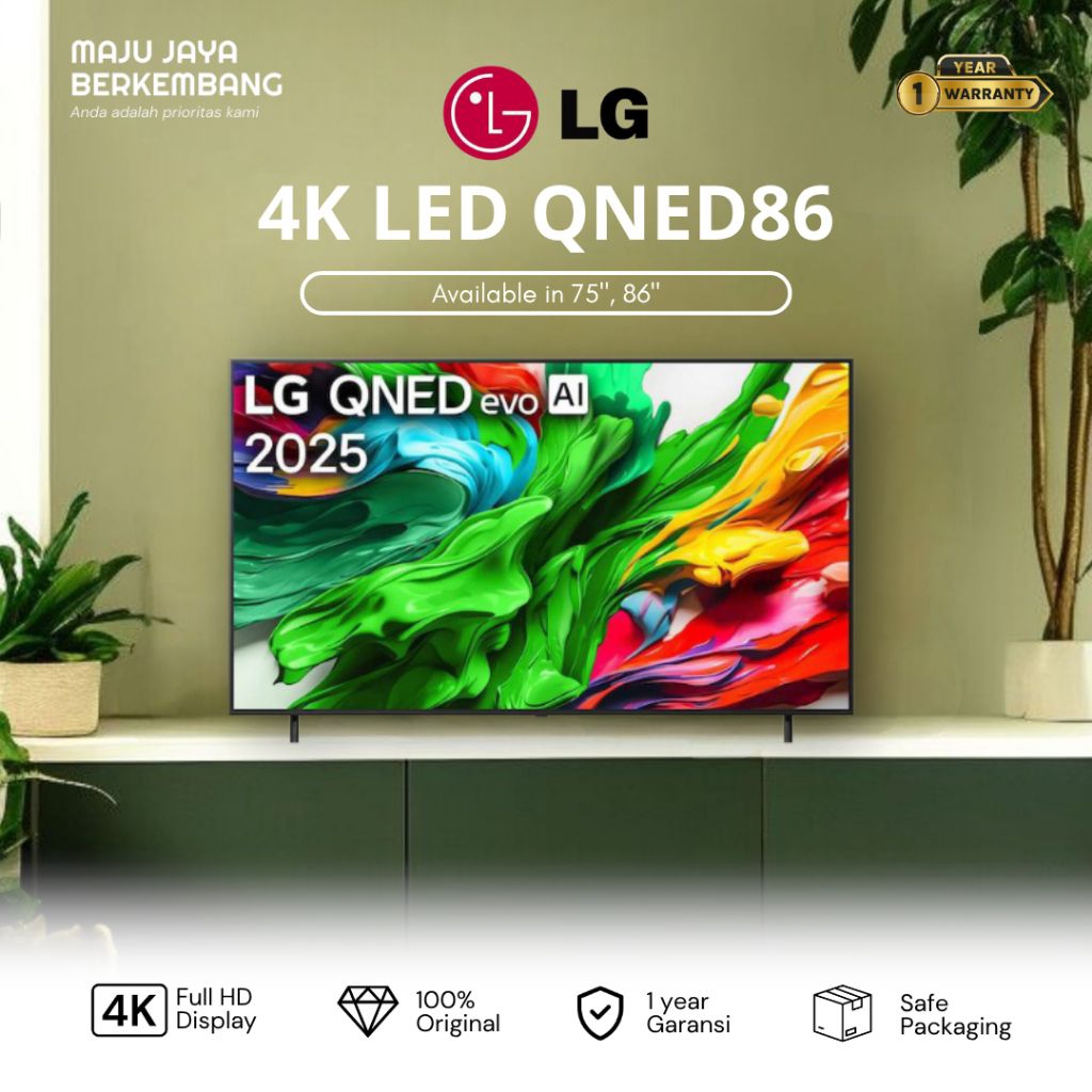 LG 86QNED86 / 86QNED86AS 4K MINI LED Smart Tv 86 inch 2025 Series qned86