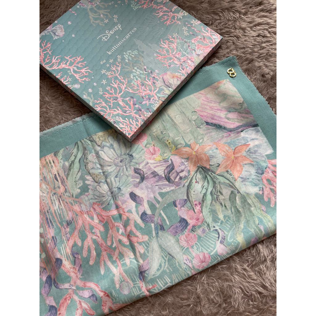 The Little Mermaid Disnep x Buttonscarves - Teal