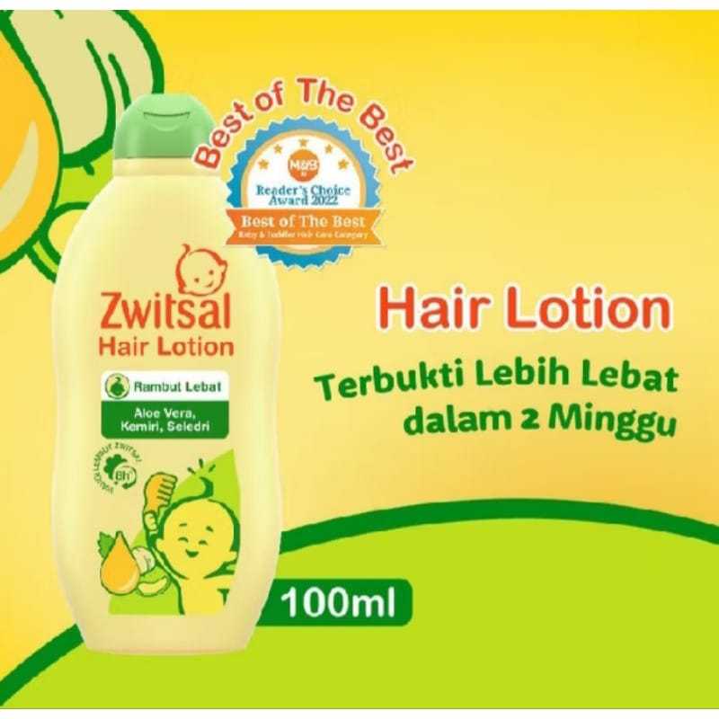 Zwitsal baby hair lotion 100ml, zwitsal baby hair