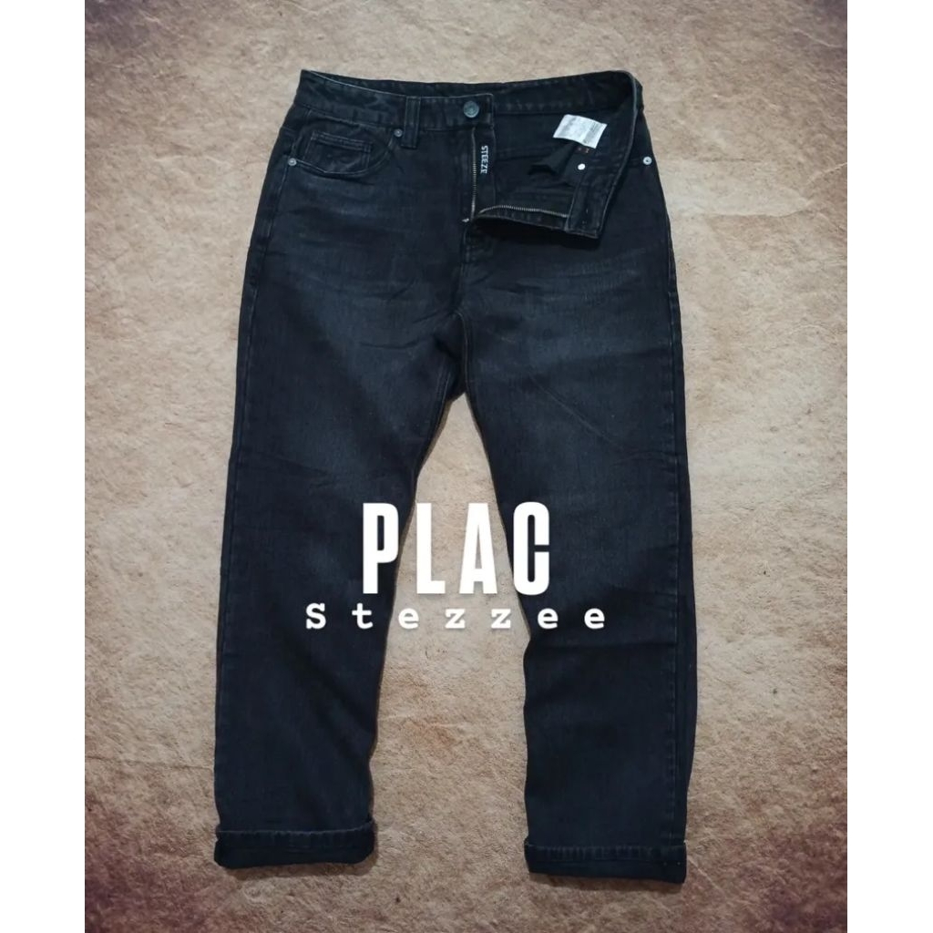 jeans PLAC bahan denim tebal model reguler recomend bekas/second/preloved