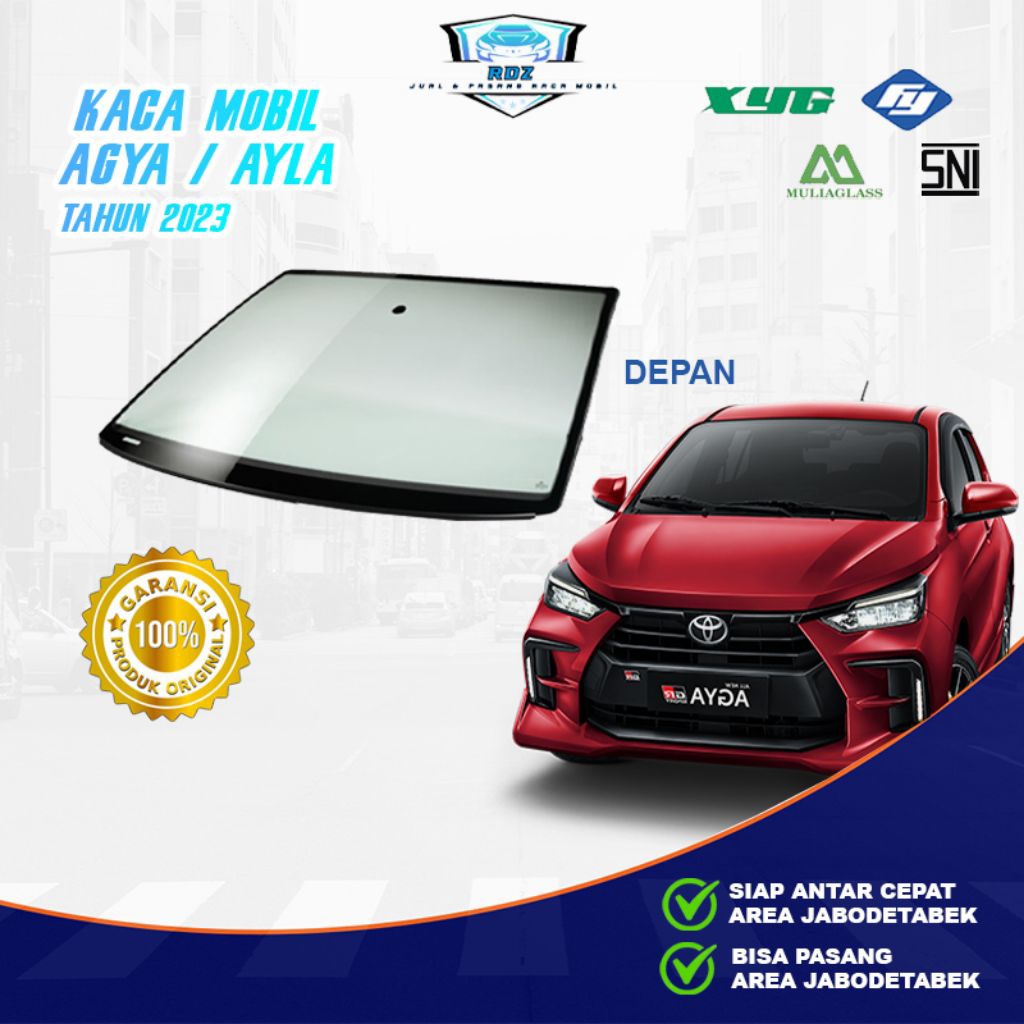 Kaca Depan Mobil Toyota Agya Ayla 2023