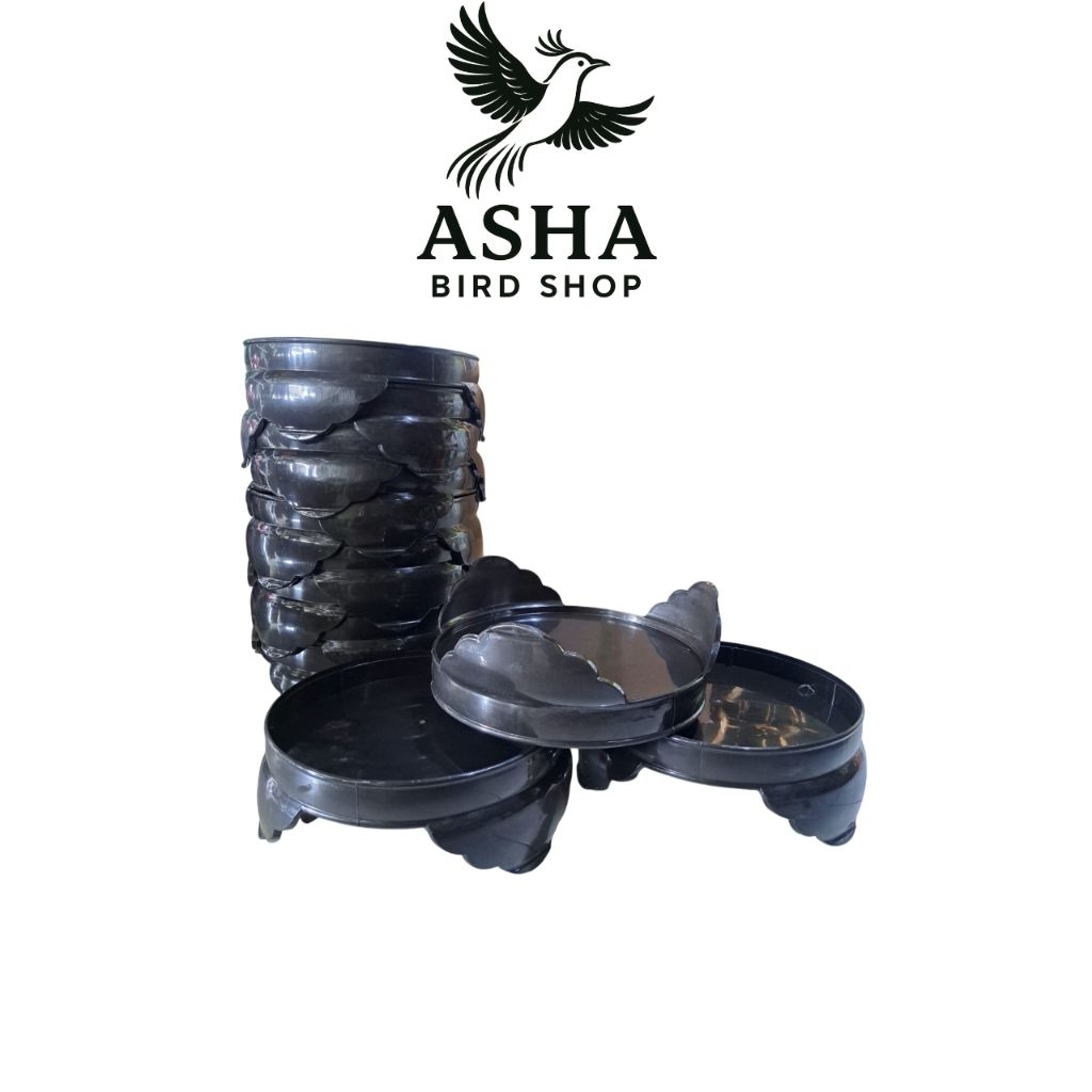 Tebok PVC hitam sangkar Lovebird Kapsul DM 33