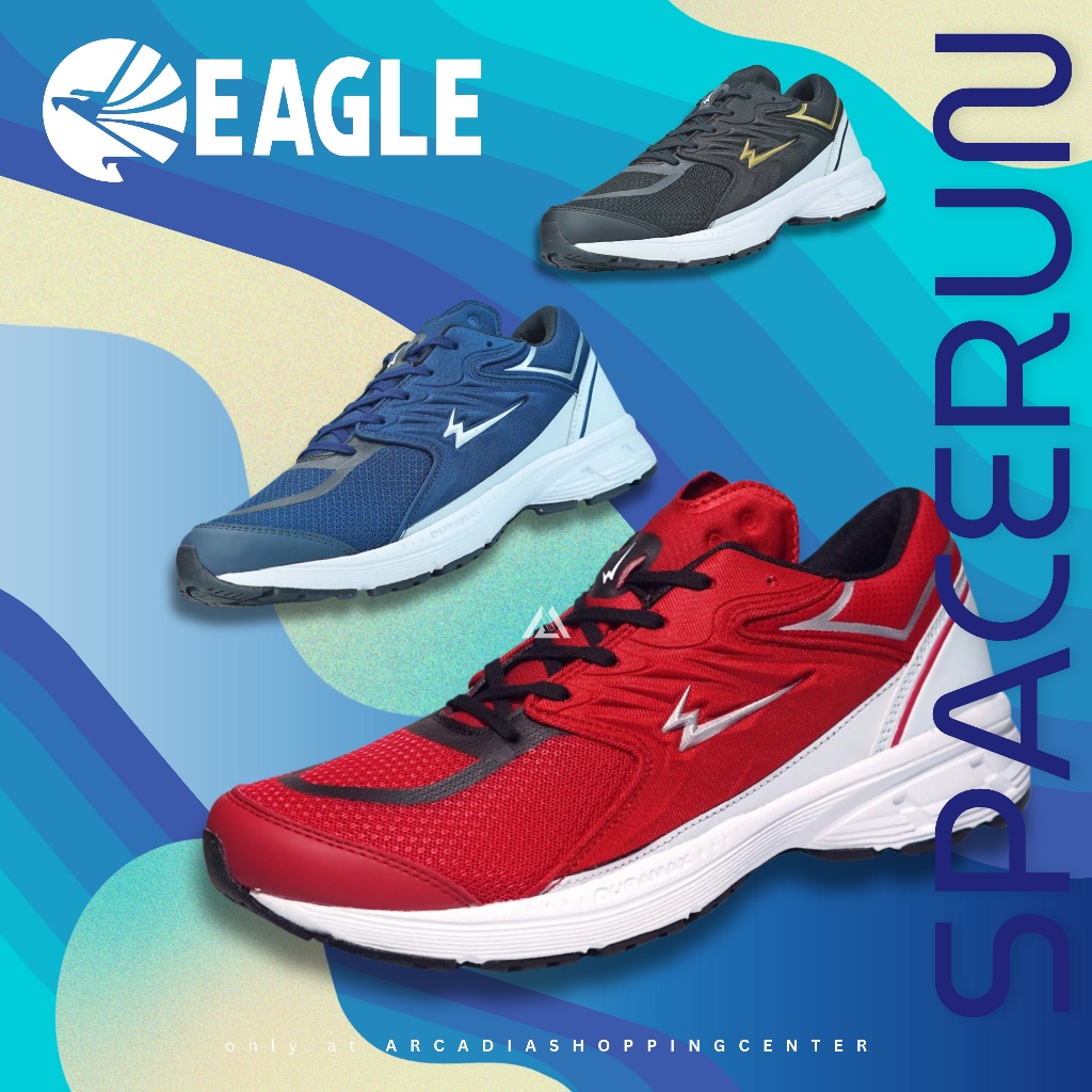 EAGLE SPACE RUN SPACERUN SEPATU RUNNING UNISEX CASUAL KASUAL UNISEKS PRIA WANITA LARI ARCADIASPORT