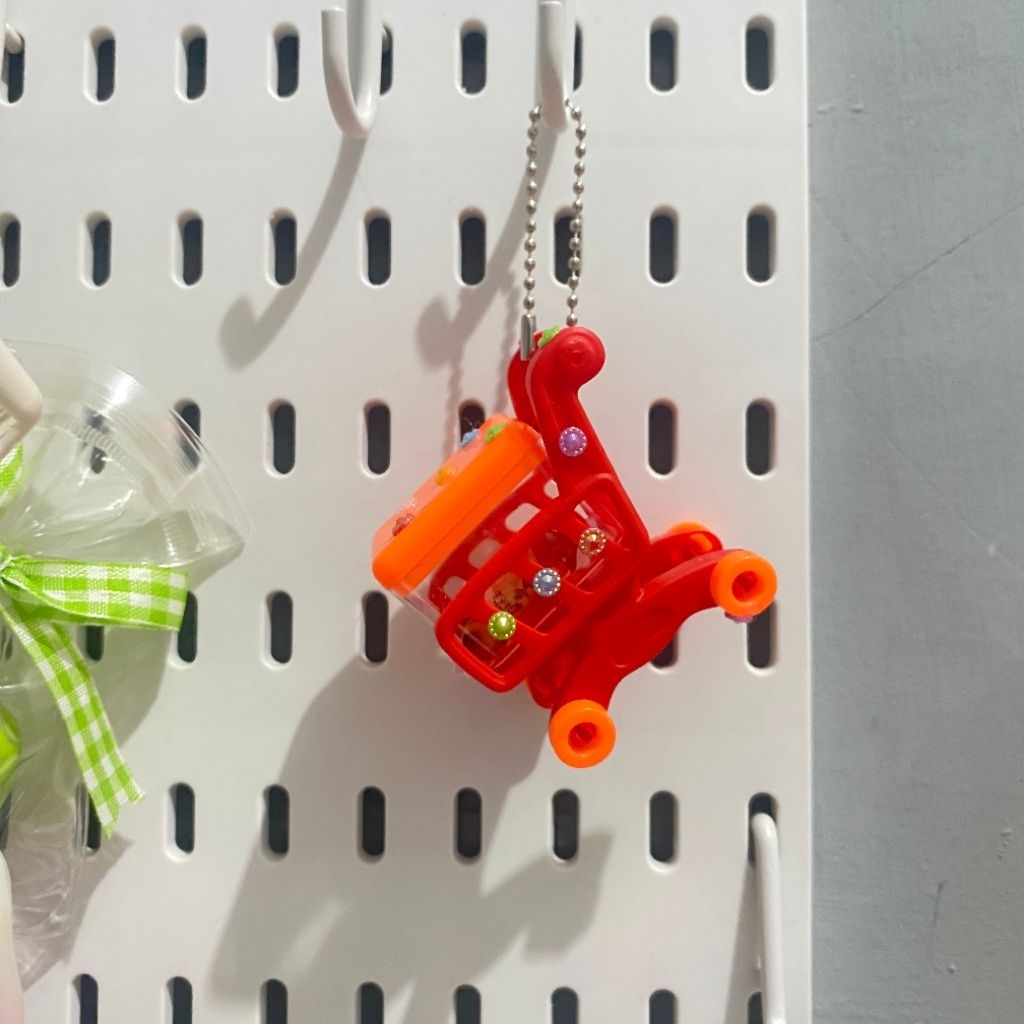 MINI GROCERY TROLY KEYCHAIN / Trinket Troly Keychain Bagcharm / Supermarket Troli Keychain