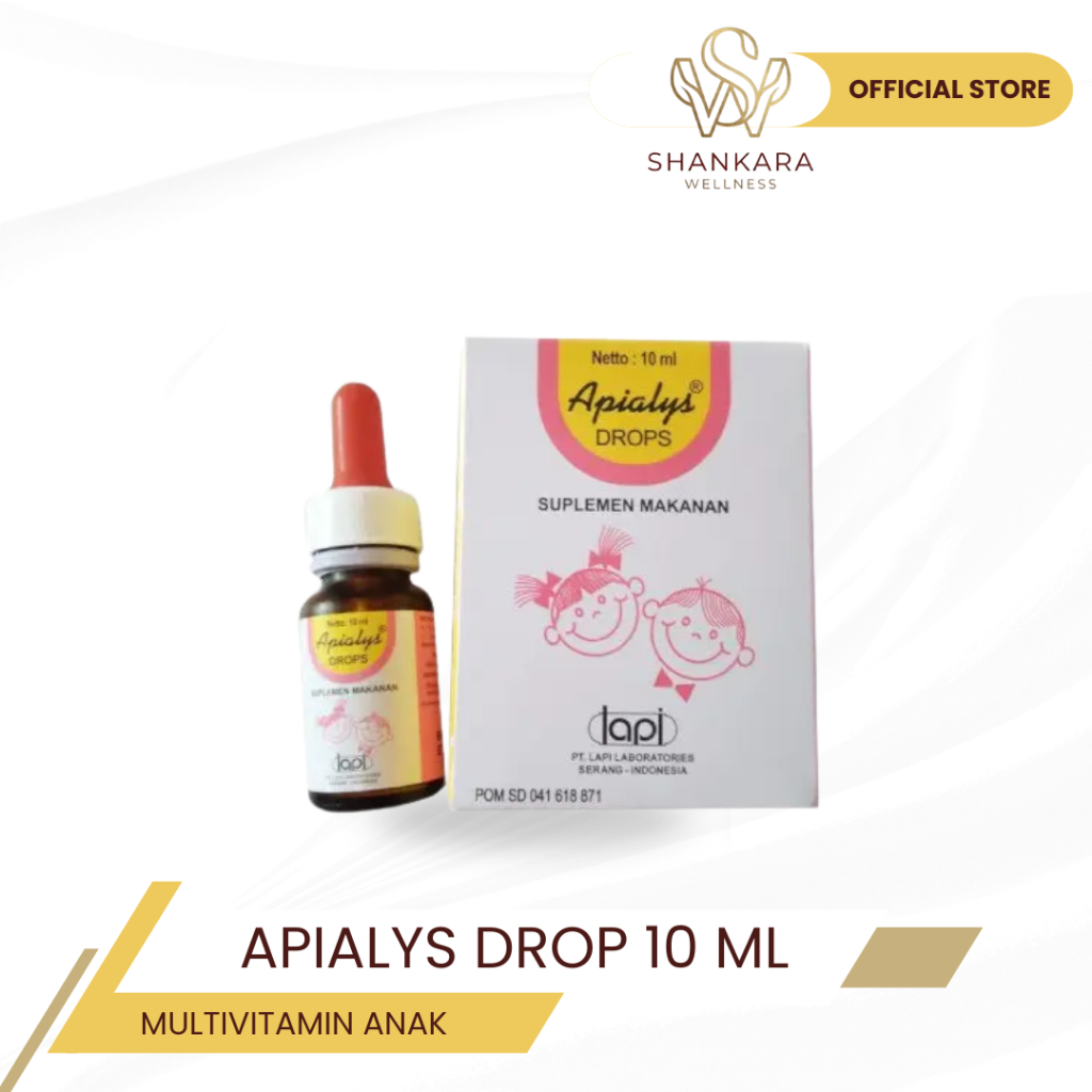 APIALYS DROP 10 ML - MULTIVITAMIN TETES ANAK DAN BAYI UNTUK MEMBANTU MEMENUHI KEBUTUHAN VITAMIN HARI