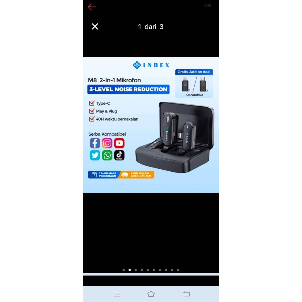 Mic wireless Type C