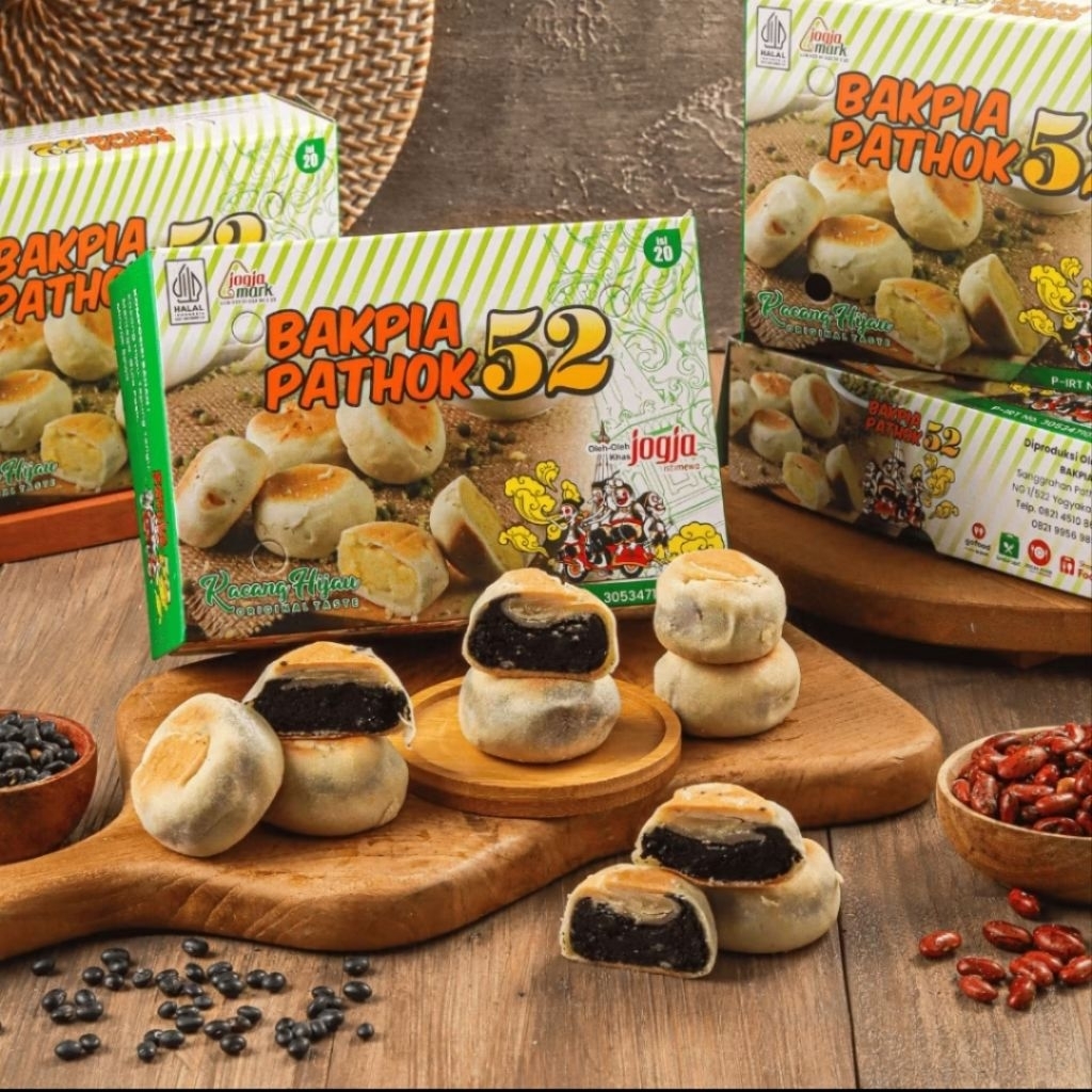 [PAKET 3 BOX] Bakpia Pathok 52 isi 10 Bakpia Basah Khas Jogja