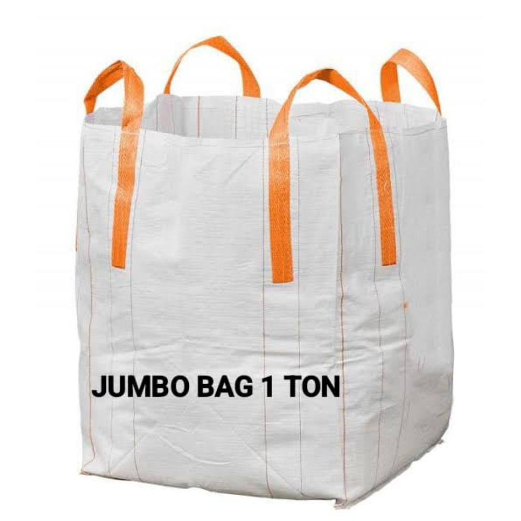 Karung Jumbo Bag 1 Ton Terlaris Jumbo Murah Bag Bekas 1 Ton (putih)