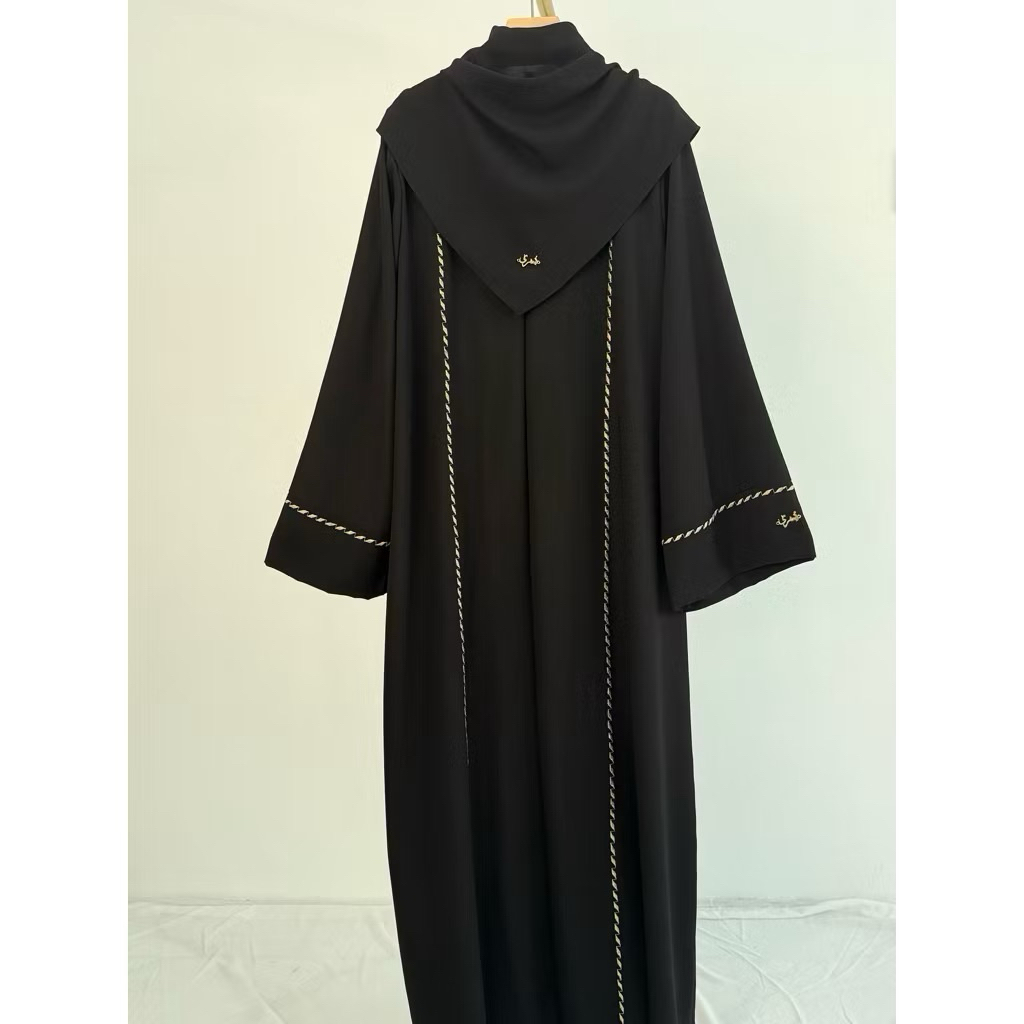 GULHANE abaya by all_busyra hitam putih
