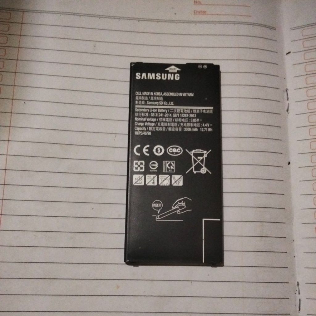 baterai Samsung j7 prime