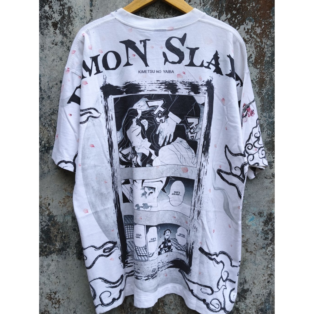 Kaos Bootleg Nezuko Demon Slayer aop