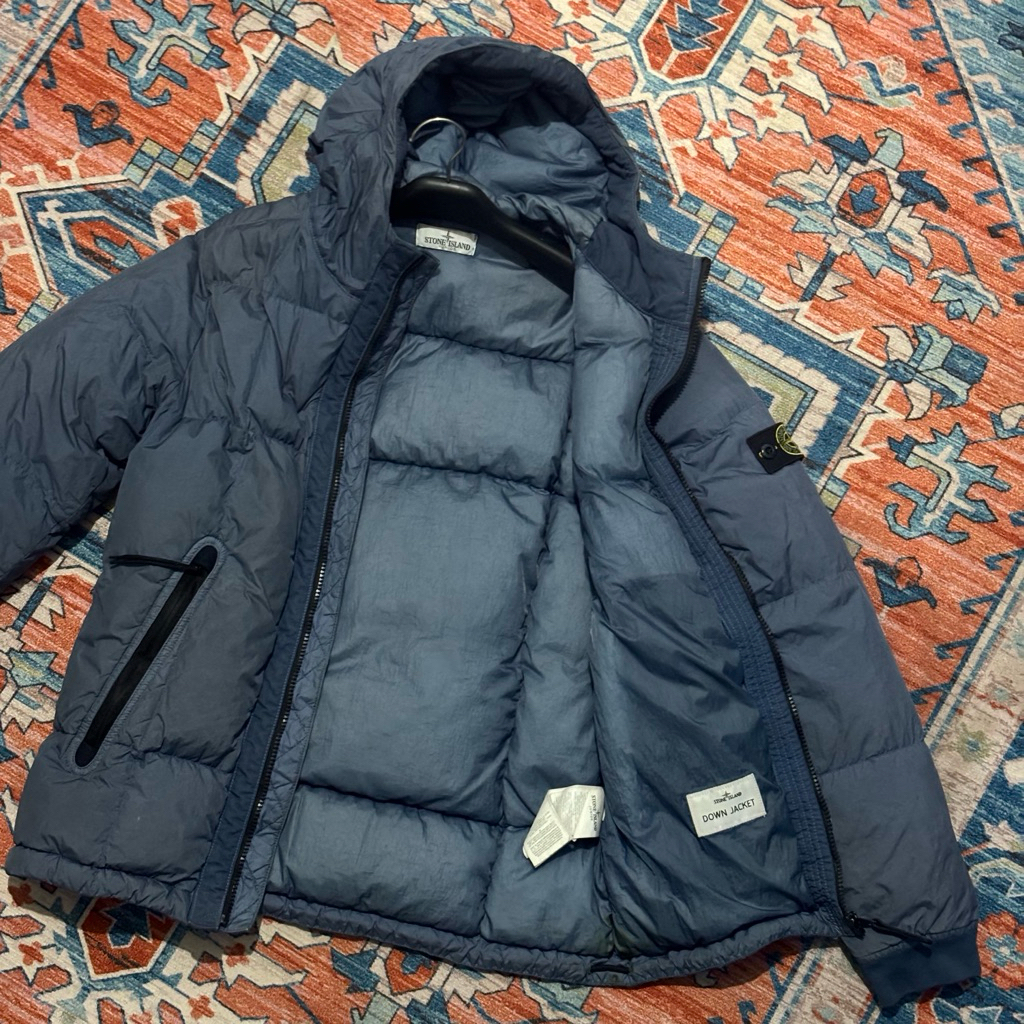Stone Island Original Junior Down Jacket Season 2019 blue art Bekas