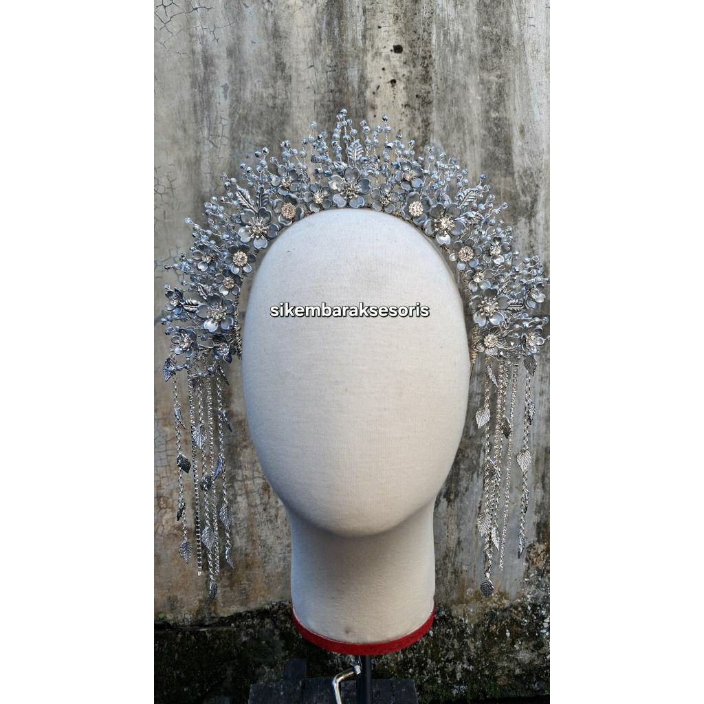 headpiece melayu aksesoris pengantin mahkota hijab