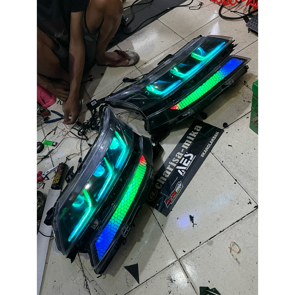 lampu depan headlamp avanza xenia 2019-2022 custom biled