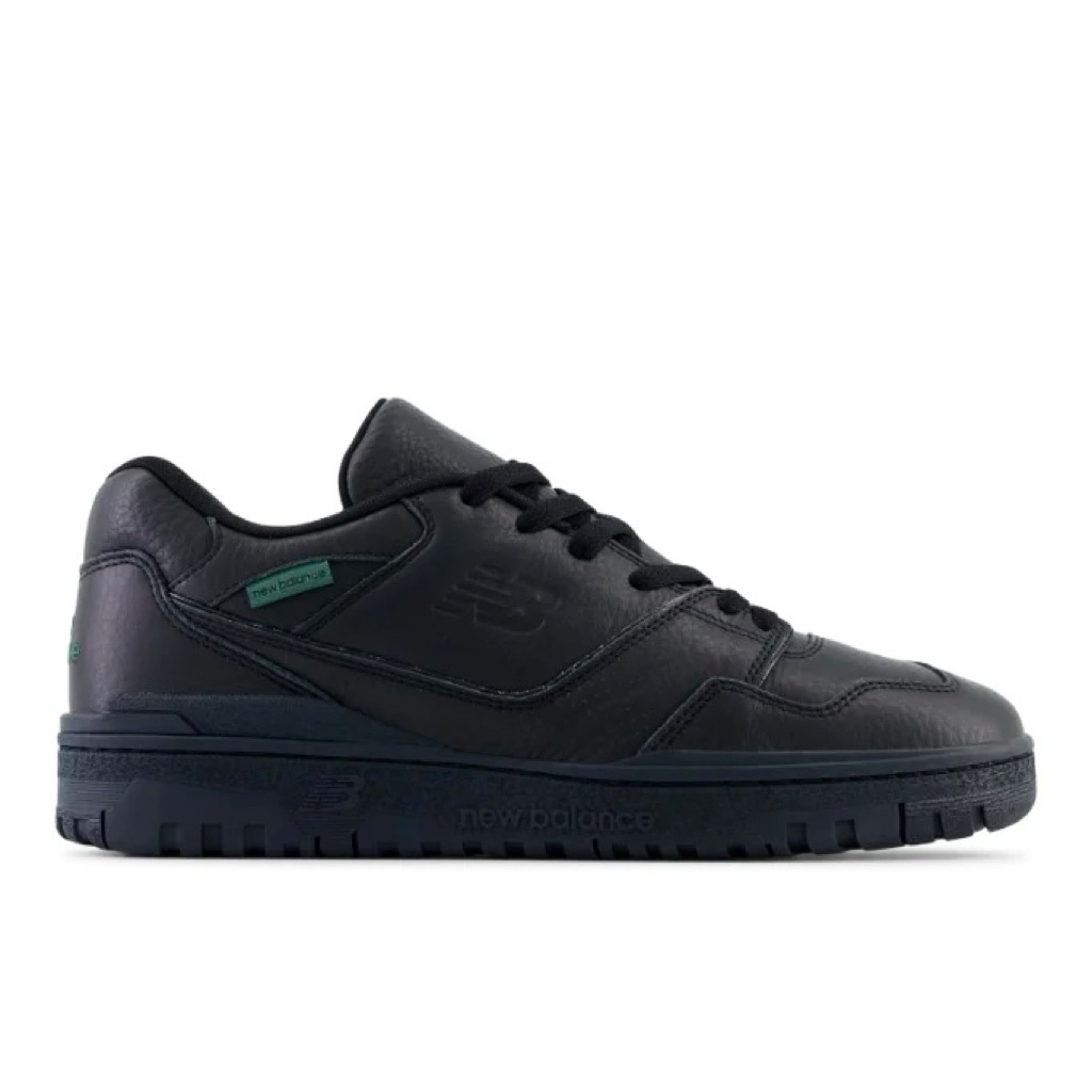 Sepatu Kulit Leather Sneakers Pria New Bal*nce 550 Black