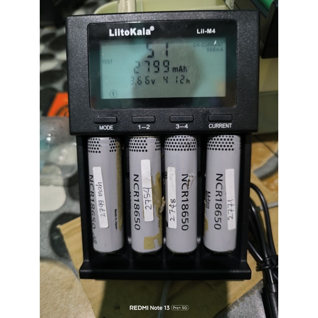 Batre/Baterai NCR 18650 bekas laptop