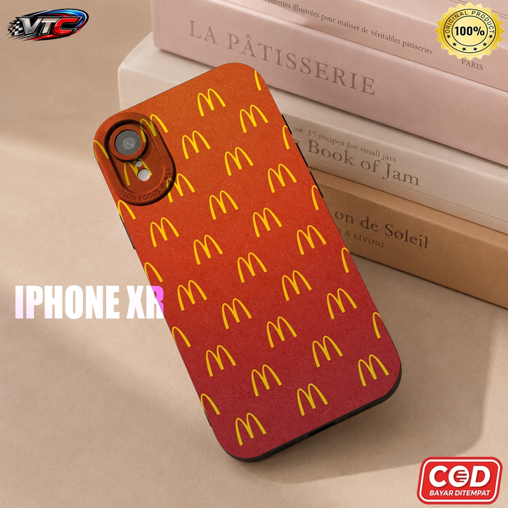 CASE SILIKON PREMIUM BAHAN PROCAMERA MOTIF MCD UNTUK IPHONE 7/8/X/XS/XR/11/12/13/14/15/16/17