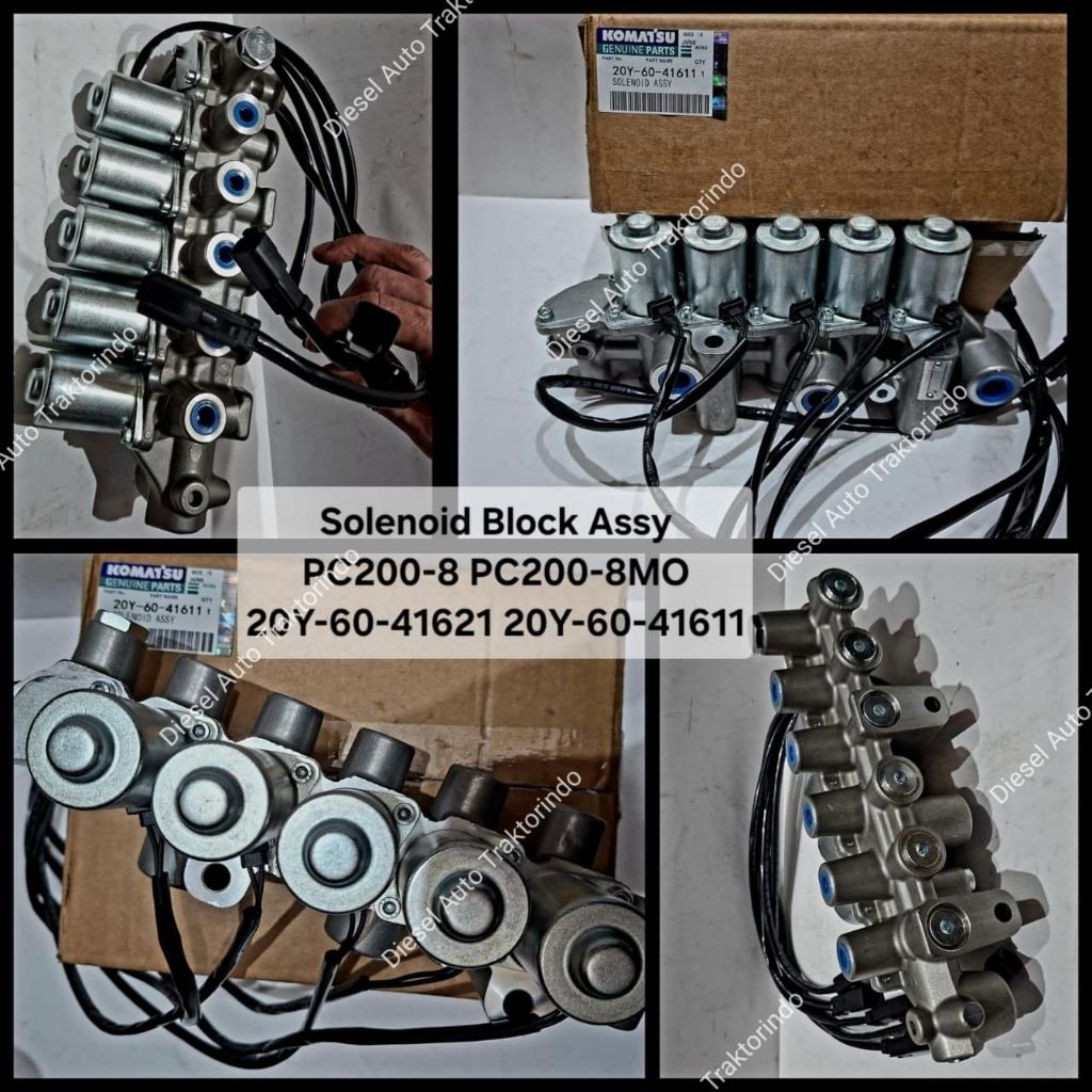 Solenoid Block Assy Valve 20Y-60-41621 Kompatibel Komatsu PC200-8 PC200-8MO
