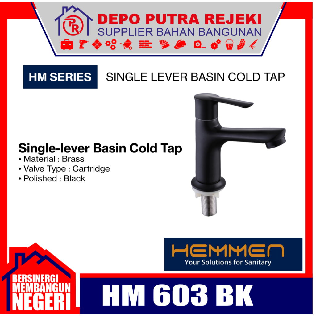 KRAN SINGLE HEMMEN HM 603 BK