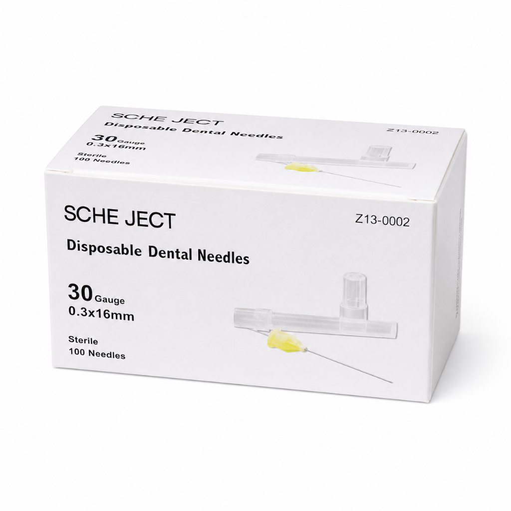 SCHE JECT 100 Pcs Jarum Anestesi Gigi Disposable Dental Injection Needle Scheject 0.12 0.16 0.21 (Di