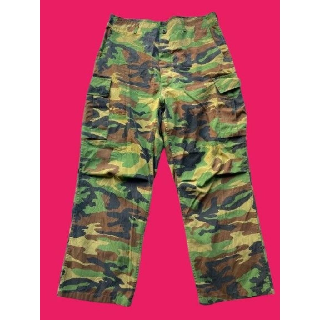 Celana Kargo Trousers Vintage Camo Loreng Woodland ROKA Korea Army (7)