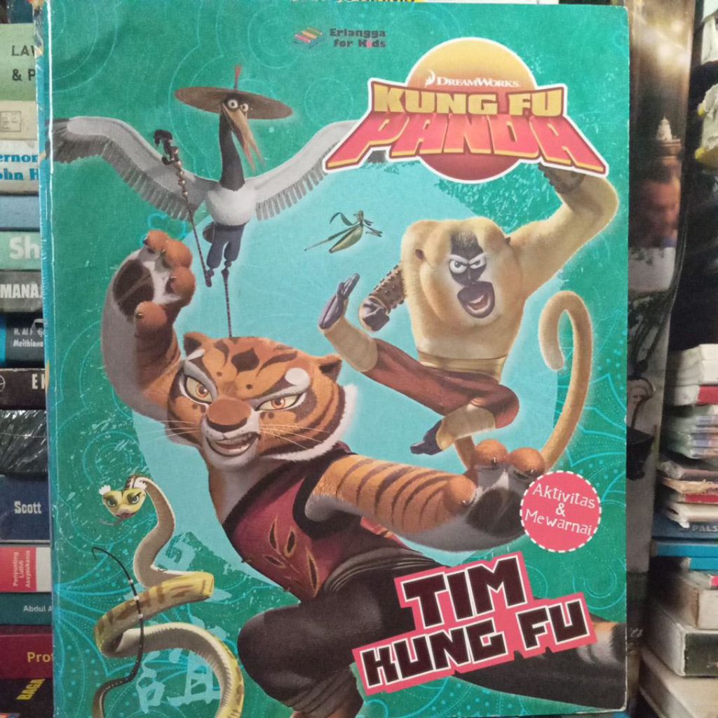 Buku Aktivitas/Mewarnai Anak " KUNG FU PANDA " TIM KUNG FU