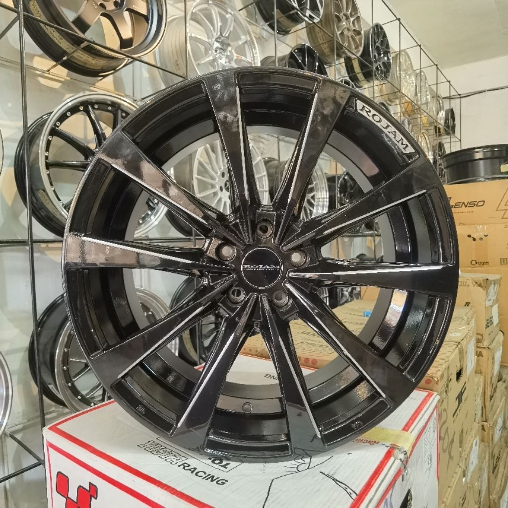 Velg Import Rojam Slave Ring 20 Lebar 8,5 Pcd 5x114,3 ET45 Black Glossy