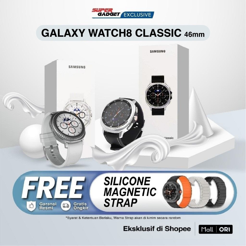 Samsung Galaxy Watch8 Watch 8 Classic 46mm Smartwatch Exynos W1000 Jam Tangan Digital