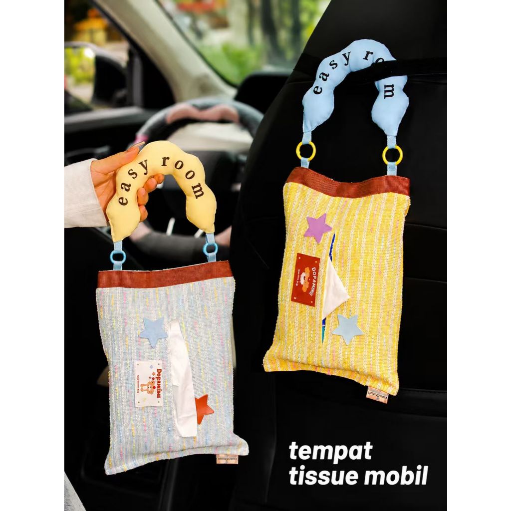 Tempat Tisu Mobil Gantung / Kotak Tisu mobil/ Kotak Tisu Mobil Bahan Velvet/Tissue Box