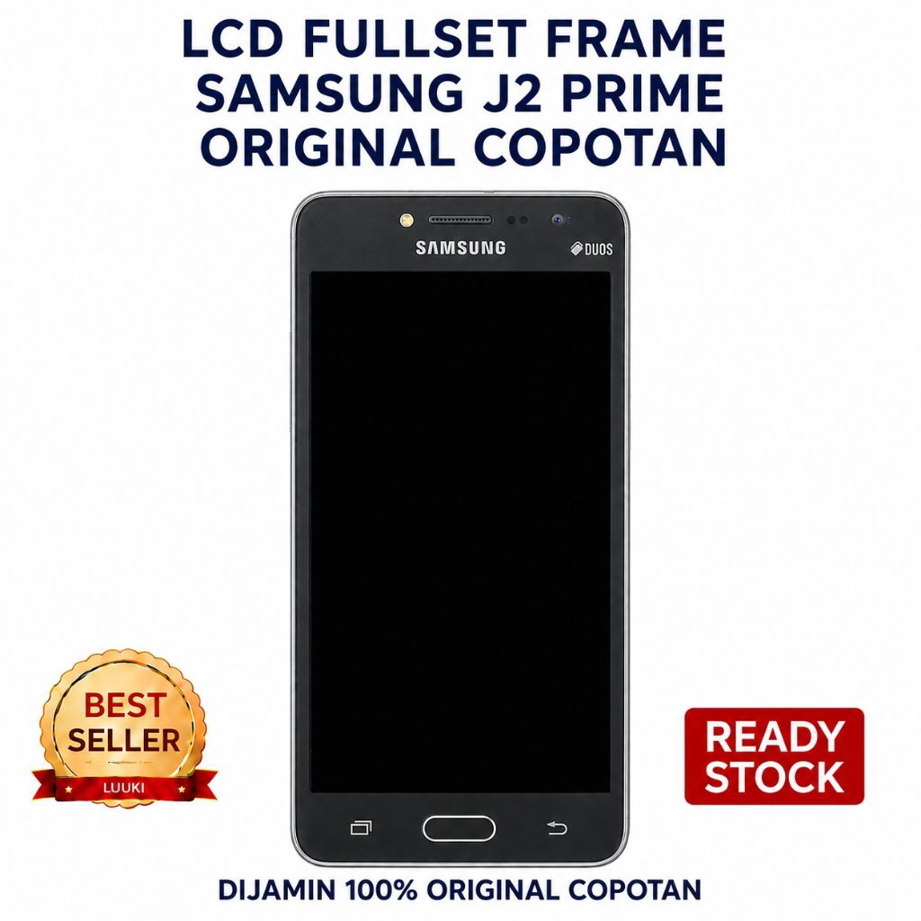 LCD Fullset Frame Samsung J2 Prime Original Copotan
