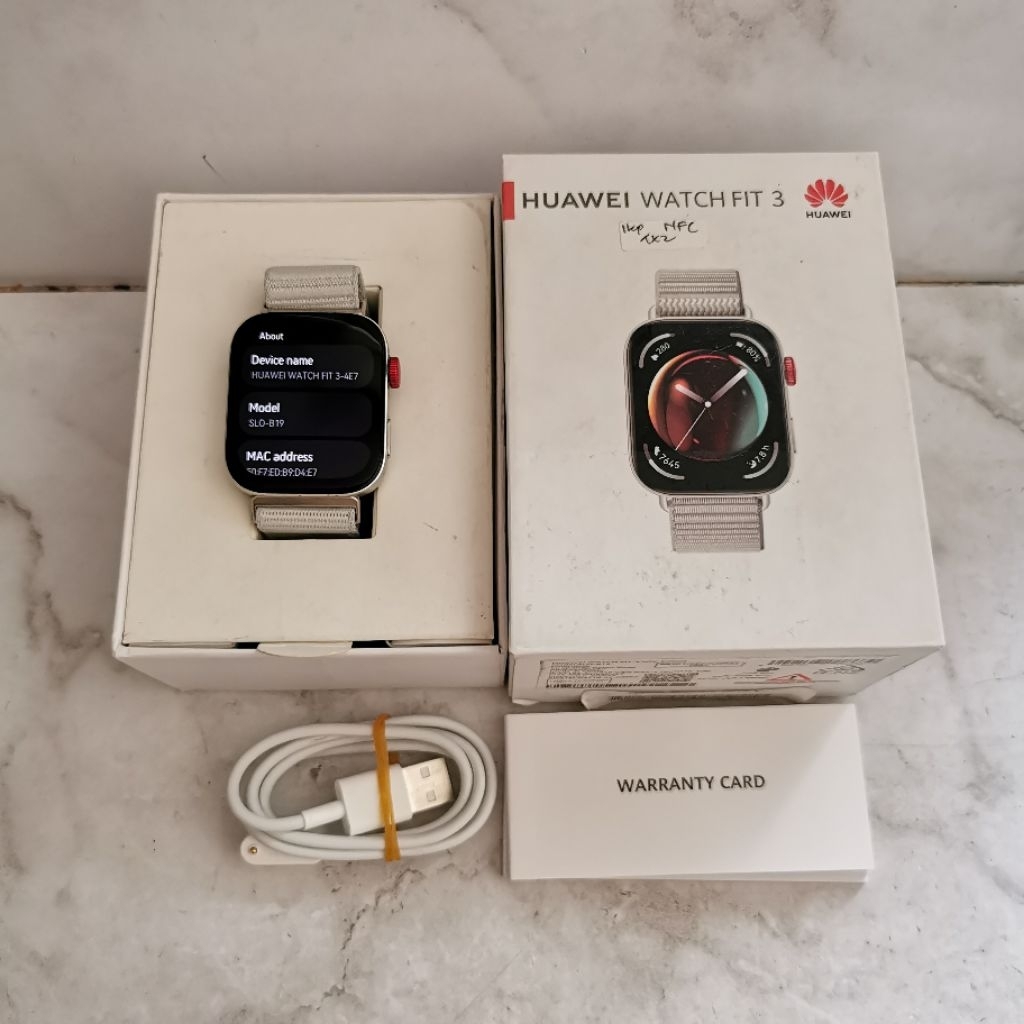 Huawei Watch Fit 3 NFC Edition Bekas - Garansi Resmi - Watch Fit 3 second