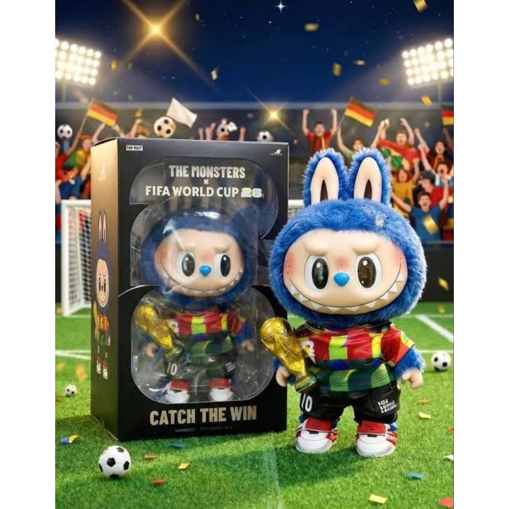 [READY STOCK] POPMART THE MONSTERS X FIFA CATCH THE WIN PLUSH DOLL LBB