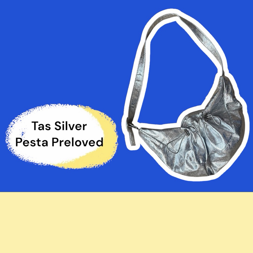 Bershka Preloved Tas Silver