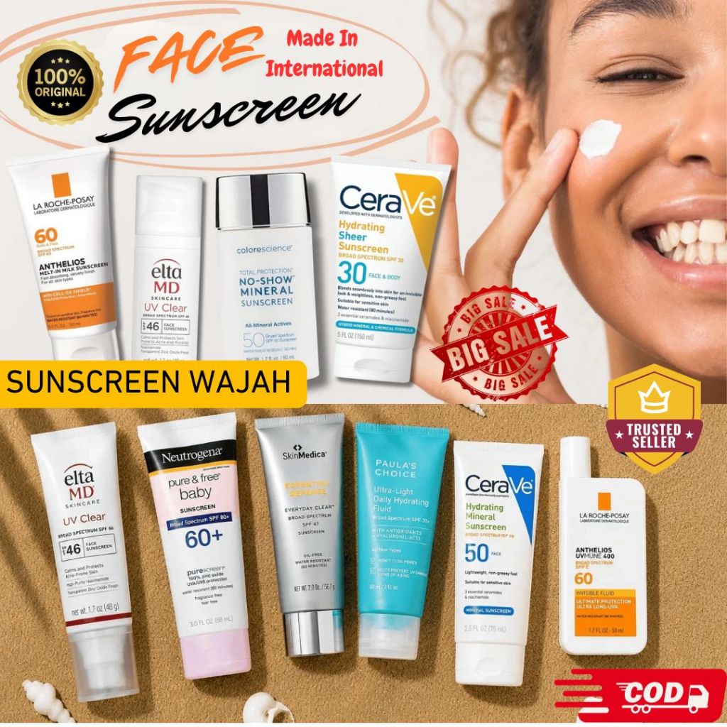 SUNSCREEN WAJAH SUNBLOCK WAJAH MADE IN INTERNATIONAL PR3LOVED ORIGINAL