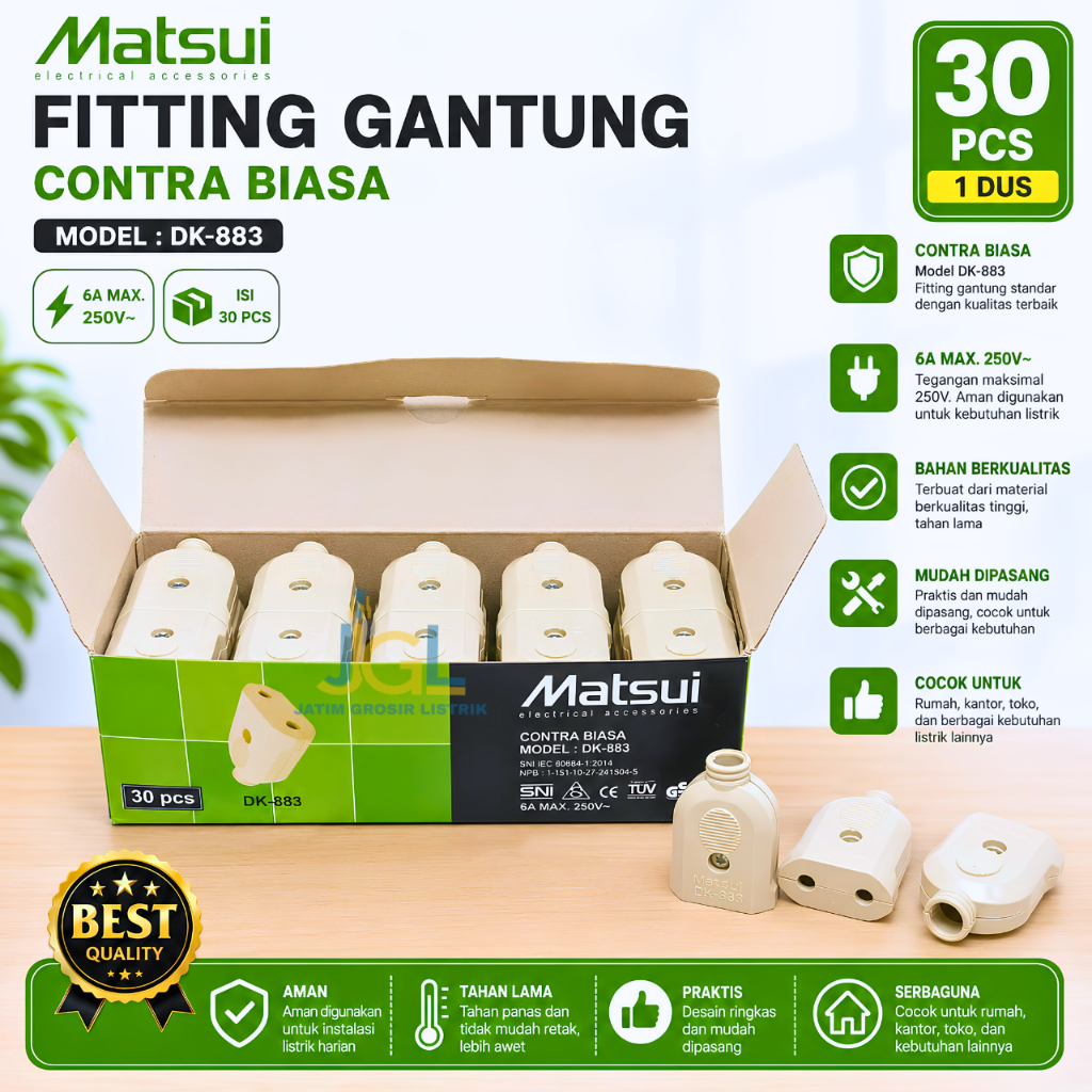 1 BOX (30 PCS) Contra Gepeng Matsui Steker Contra Biasa Matsui DK-883