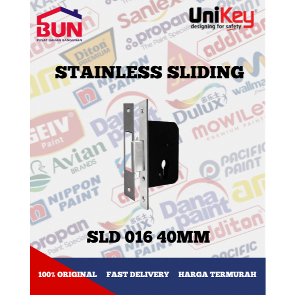 UniKey Stainless Sliding Lockcase SLD 016-40MM
