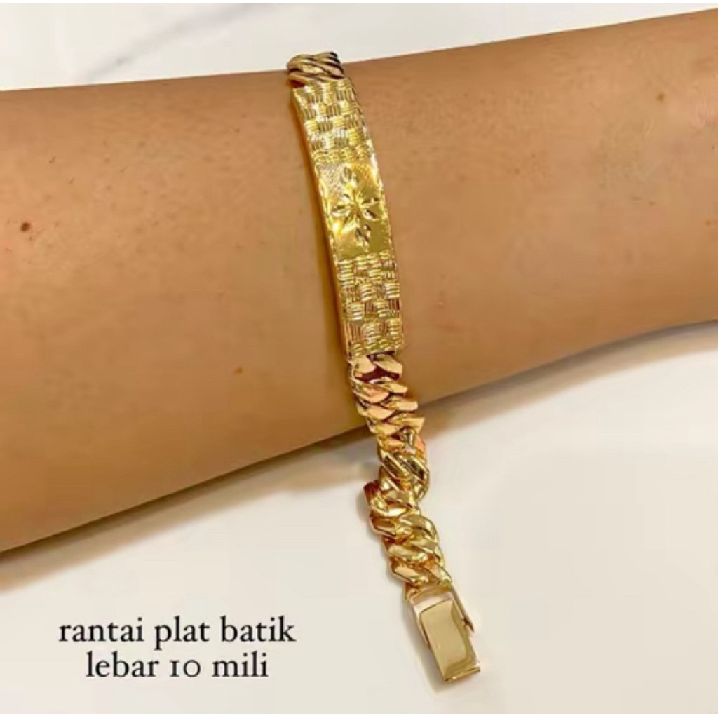 SWASA GELANG RANTAI PLAT 1 LEBAR 10ML