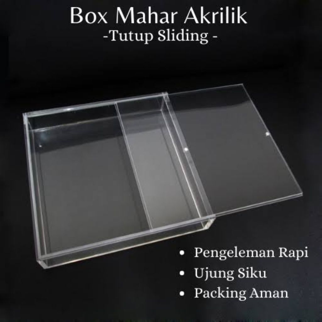 BOX MAHAR AKRILIK / AKRILIK SLIDING / KOTAK MAHAR AKRILIK